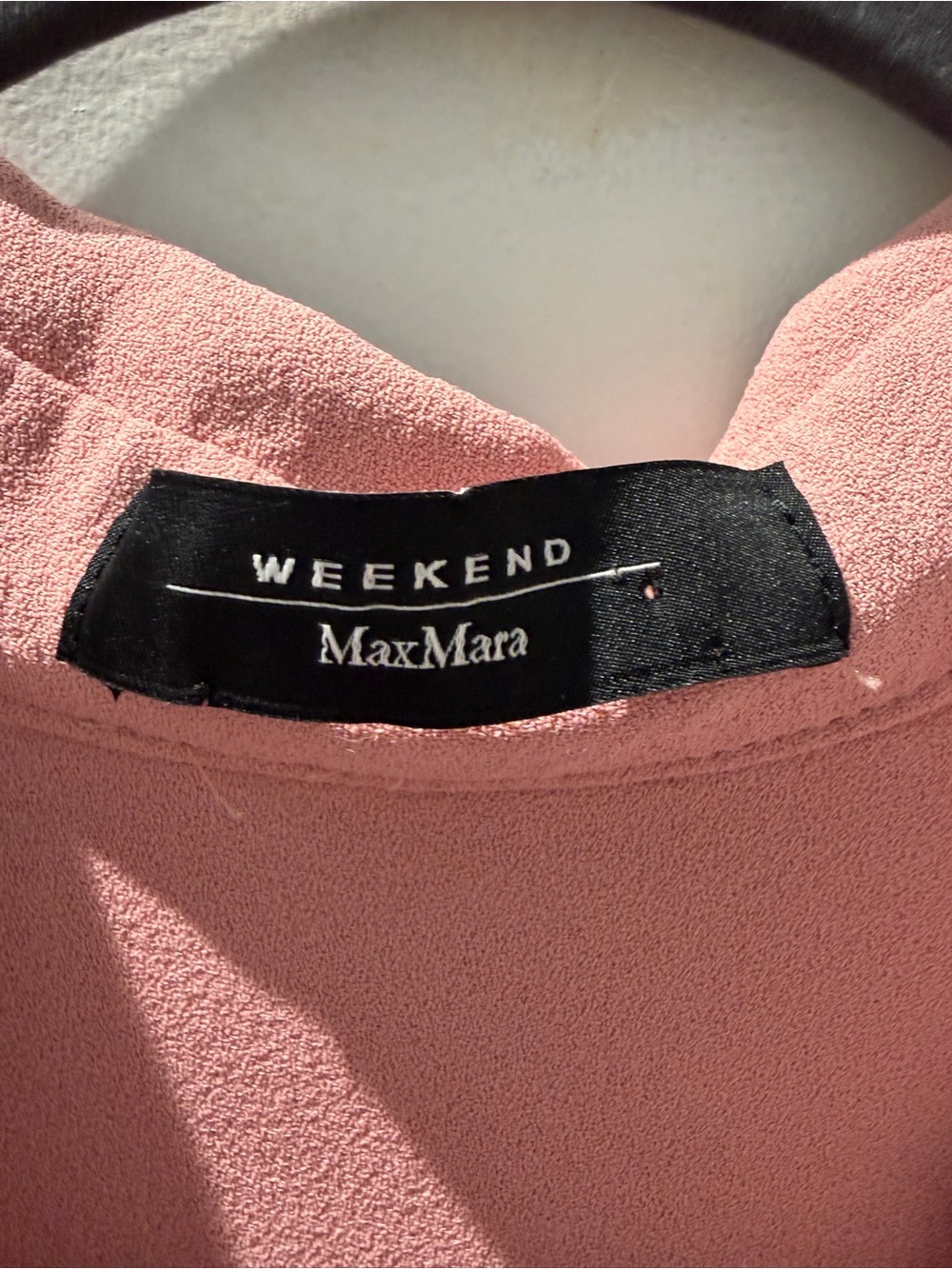 Weekend Max Mara Vals Shirt Dress | Blush Pink A-Line Collared Dress - Picture 4 of 6